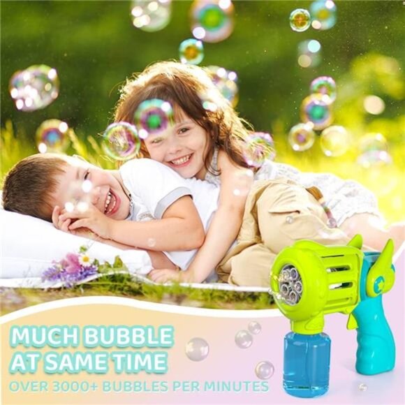 Bubble Machine Gun for Kids, Bubble Blower for  Toddlers - Picture 2 of 6